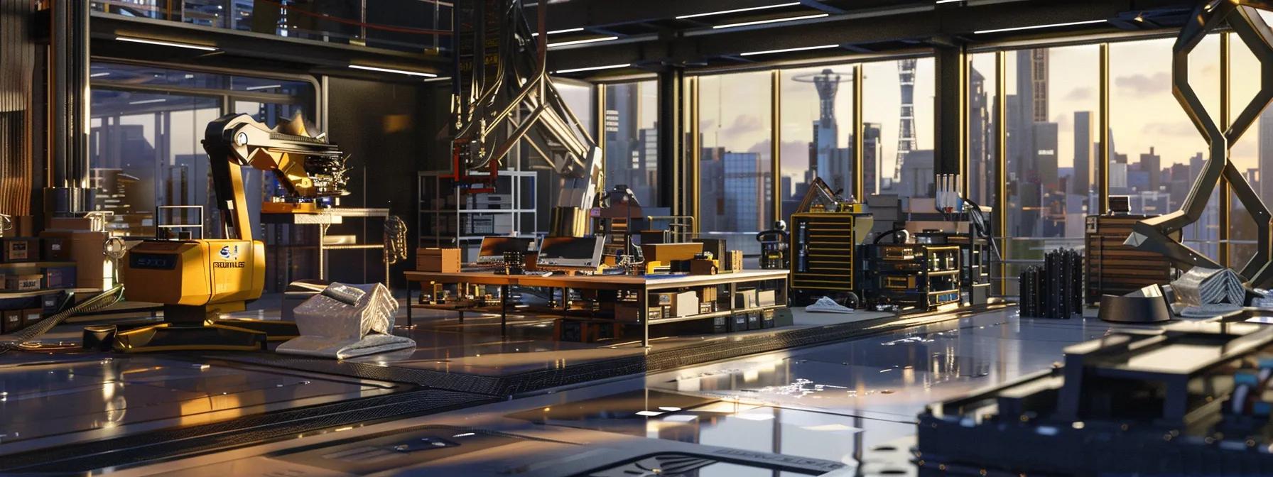a modern urban rooftop workshop showcases technicians applying innovative eco-friendly rejuvenation methods, surrounded by sleek machinery and tools, reflecting their commitment to sustainable building practices.